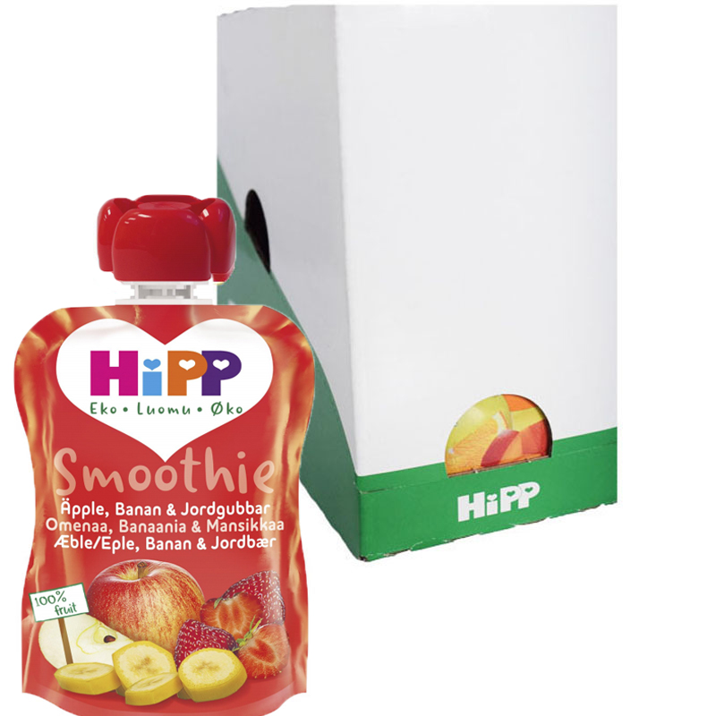 Hel Låda Smoothie Äpple Banan & Jordgubb 6 x 90g - 27% rabatt - Billig Måt  Online