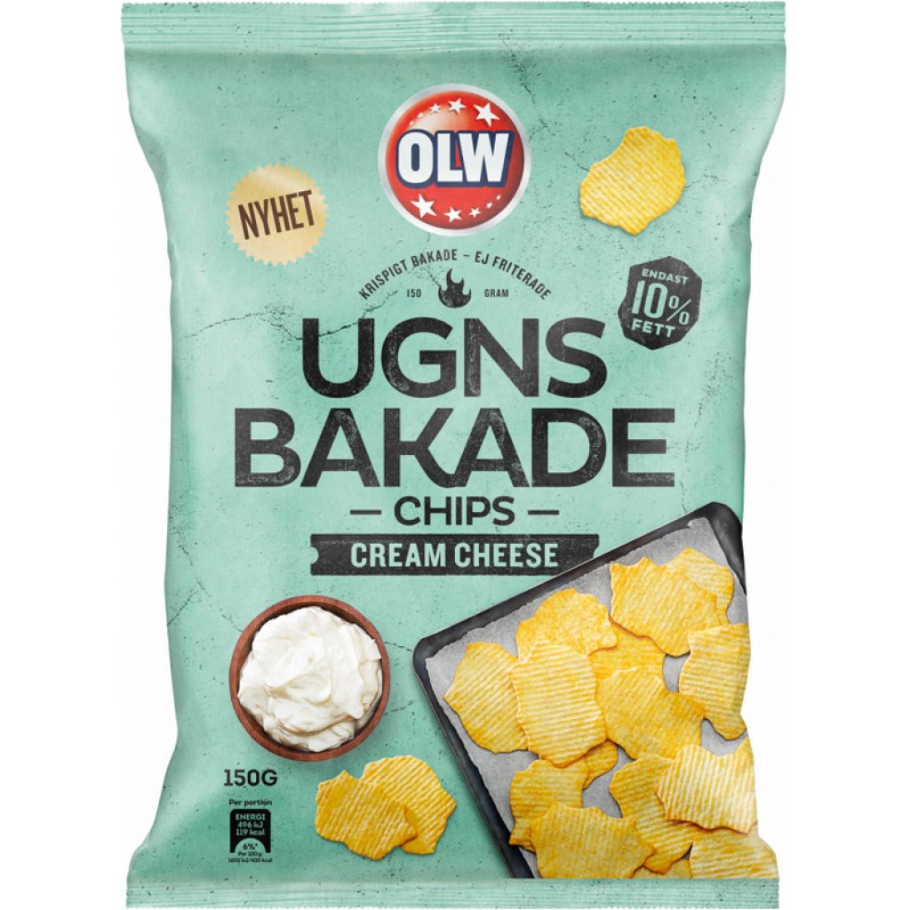 Chips Cream Cheese 150g - 32% rabatt - Billig Måt Online