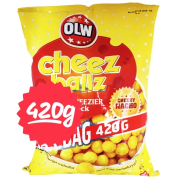 Snacks "Cheez Ballz" 420g - 31% rabatt