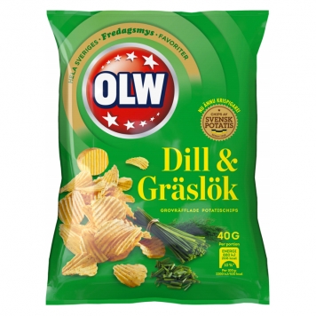 Chips Dill & Gräslök 40g - -1341% rabatt