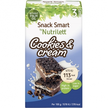 Måltidsersättning Snackbar "Cookies & Cream" 3 x 30g - 52% rabatt