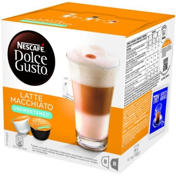 Kaffekapslar "Latte macchiato Unsweetened" 16-pack - 44% rabatt