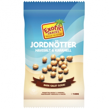 Jordnötter Havssalt & Karamell 140g - 54% rabatt