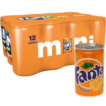 Fanta "Minicans" 12 x 150ml - 37% rabatt