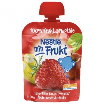 Barnmat Smoothie Jordgubb Äpple & Banan 90g - 50% rabatt