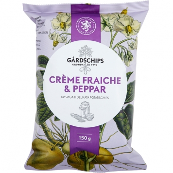 Chips Crème Fraiche & Peppar 150g - 58% rabatt