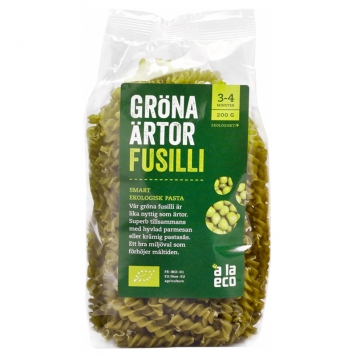 Fusilli Gröna Ärtor 200g - 25% rabatt