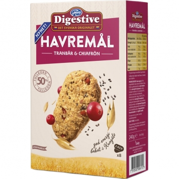 Havremål Tranbär & Chiafrön 8 x 30g - 35% rabatt