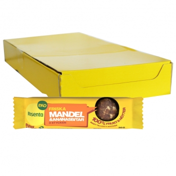 Hel Låda Mandel & Ananasbitar 16 x 30g  - 40% rabatt