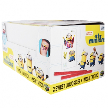 Hel Låda "Minions Mega Tattoo" 24 x 14g - 39% rabatt