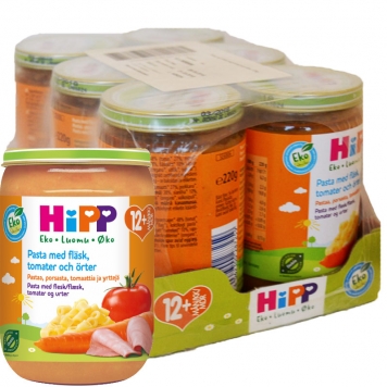 Hel Låda Barnmat Pasta & Fläsk 6 x 220g - 34% rabatt