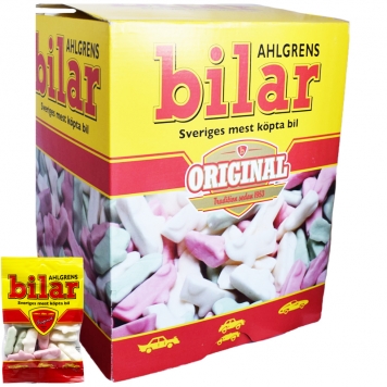 Hel Låda Godis "Bilar" 100 x 30g - 57% rabatt