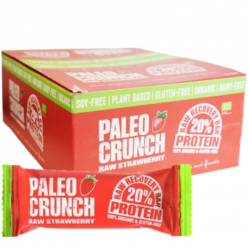 Hel Låda Proteinbars "Raw Strawberry" 12 x 48g - 40% rabatt