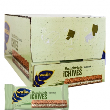 Wasa - Sandwich Cheese & Chives - 24 pcs