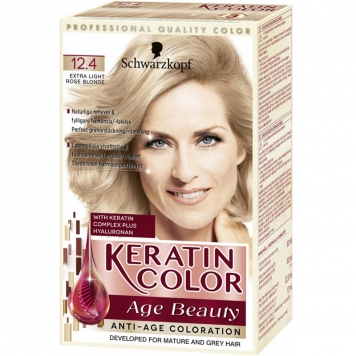 Hårfärg "Keratin Color 12.4 Extra Light Rose" - 38% rabatt