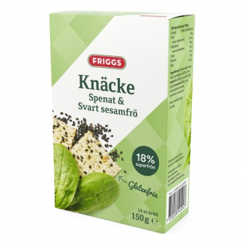 Knäckebröd Spenat & Sesam 150g - 50% rabatt