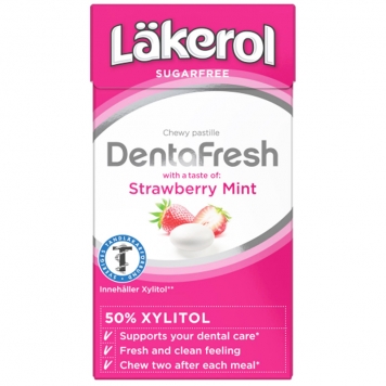 Pastiller "Dentafresh Strawberry Mint" 36g - 33% rabatt