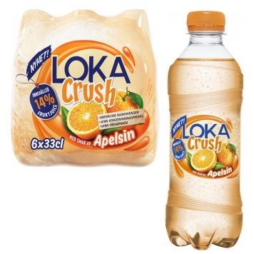 Loka "Crush" Apelsin 6 x 33cl - 29% rabatt