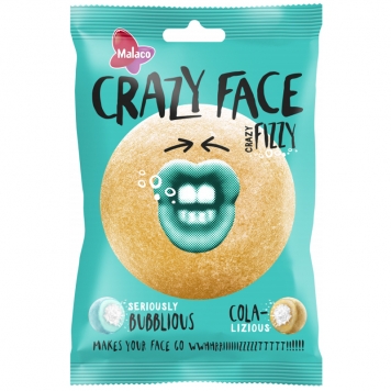 Godis "Crazy Face Fizzy" 80g - 54% rabatt