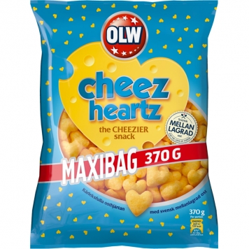 Snacks "Cheez Hearts" 370g - 37% rabatt