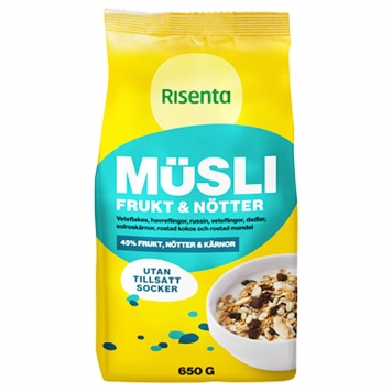 Müsli "Frukt & Nötter" 650g - 28% rabatt