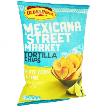 Tortillachips "White Corn & Lime" 150g - 74% rabatt