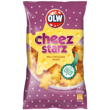Snacks "Cheez Starz" 200g - 32% rabatt
