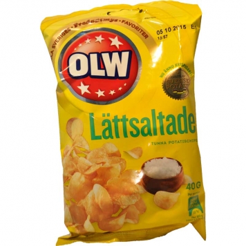 Chips Lättsaltade Portion 40g - 28% rabatt