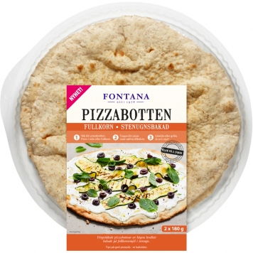 Pizzabotten Fullkorn 2 x 180g - 71% rabatt