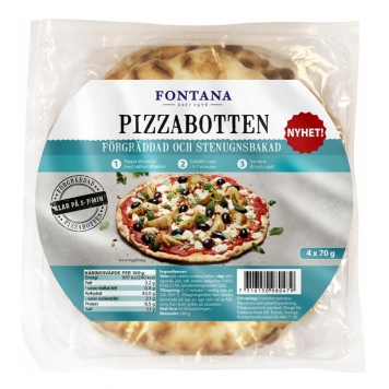 Pizzabottnar Vete "18cm" 4 x 70g - 71% rabatt