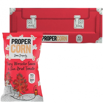 Hel Låda Popcorn "Worcestersauce & Sun-dried Tomato" 12 x 80g - 71% rabatt