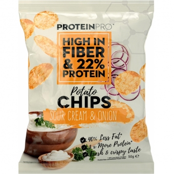 Proteinchips "Sour Cream & Onion" 50g - 32% rabatt