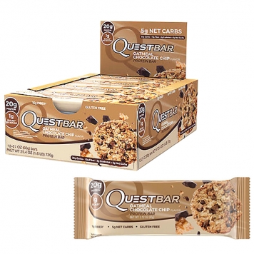 Hel Låda Proteinbars "Oatmeal Chocolate Chip" 12 x 60g - 47% rabatt