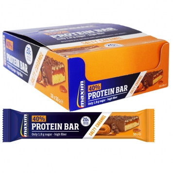 Hel Låda Proteinbars "Salty & Caramel" 18 x 50g - 55% rabatt