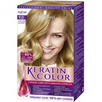 Hårfärg "Keratin Color 9.0 Natural Blonde" - 38% rabatt