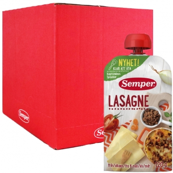 Hel Låda Barnmat Lasagne 12 x 120 g - 97% rabatt