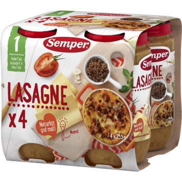 Barnmat Lasagne 4 x 235g - 39% rabatt