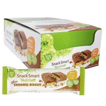 Hel Låda Snack Bar "Choco Caramel Biscuit" 28 x 30g - 50% rabatt
