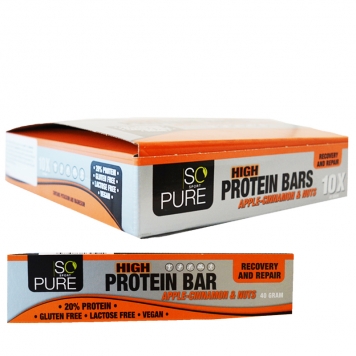 Hel Låda Proteinbars "Apple Cinnamon & Nuts" 10 x 40g - 65% rabatt