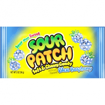 Godis "Sour Patch Blue Raspberry" 56g - 76% rabatt