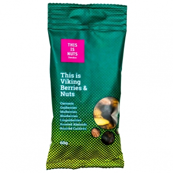 Nötmix "Viking Berries & Nuts" 60g - 80% rabatt