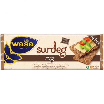 Knäckebröd "Surdeg Råg" 610g - 63% rabatt