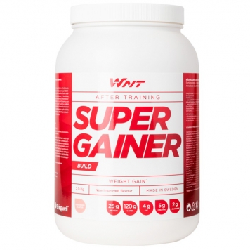 Proteinpulver "Super Gainer" Jordgubb 2kg - 33% rabatt