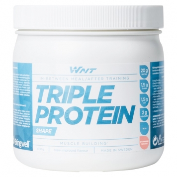 Proteinpulver "Triple Protein" Jordgubb 400g - 28% rabatt
